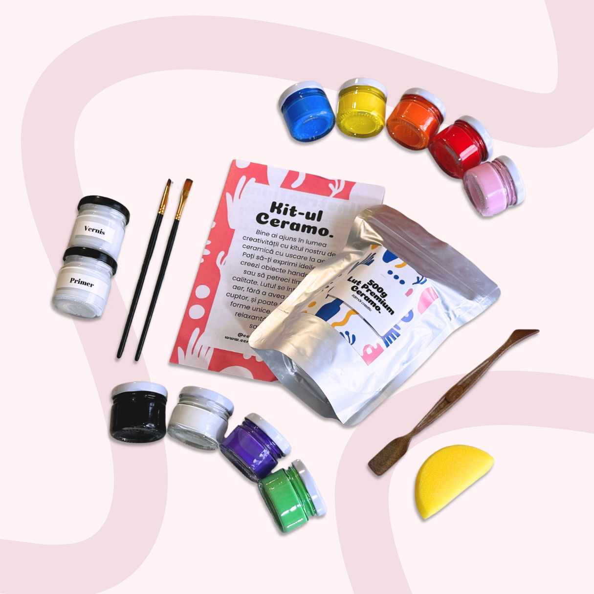 Mini Kit-ul Pentru Ceramică Acasă - Fără Cuptor