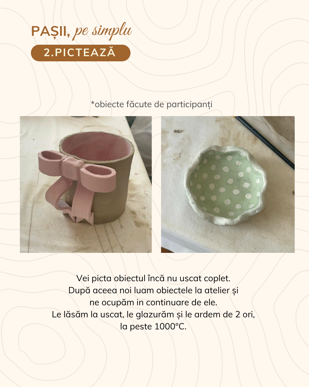 Atelier ceramică adulți 11 octombrie, ora 11