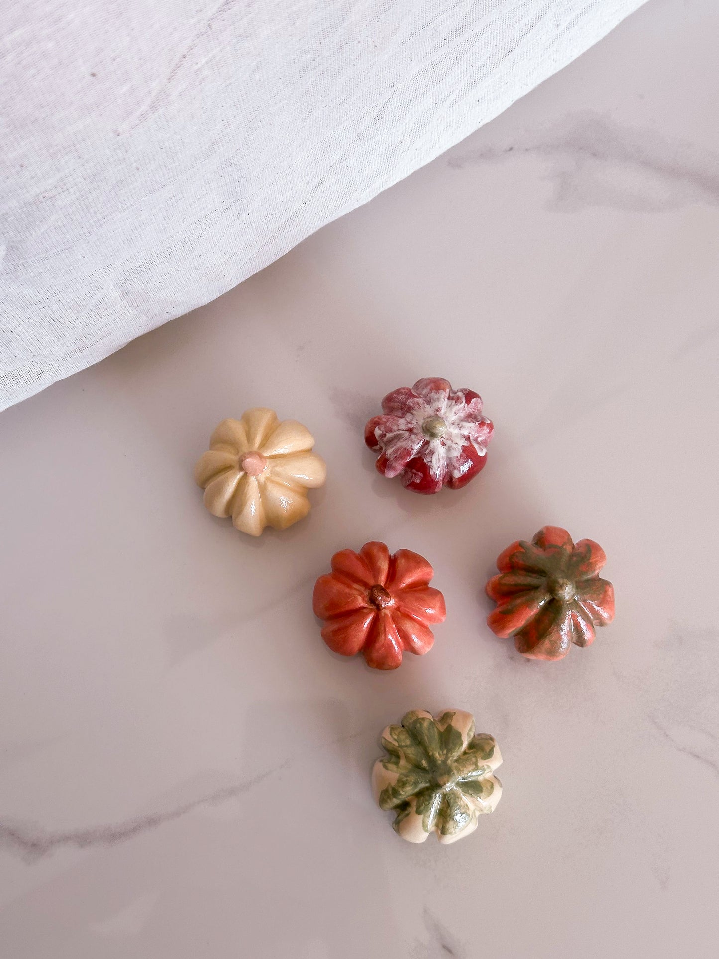 Set 5 Dovlecei Decorativi de Ceramică