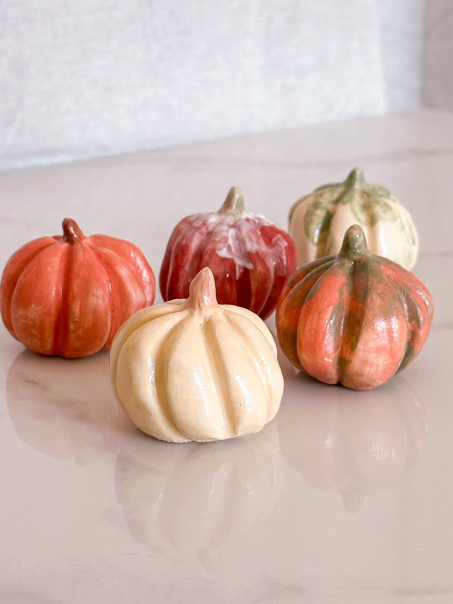 Set 5 Dovlecei Decorativi de Ceramică