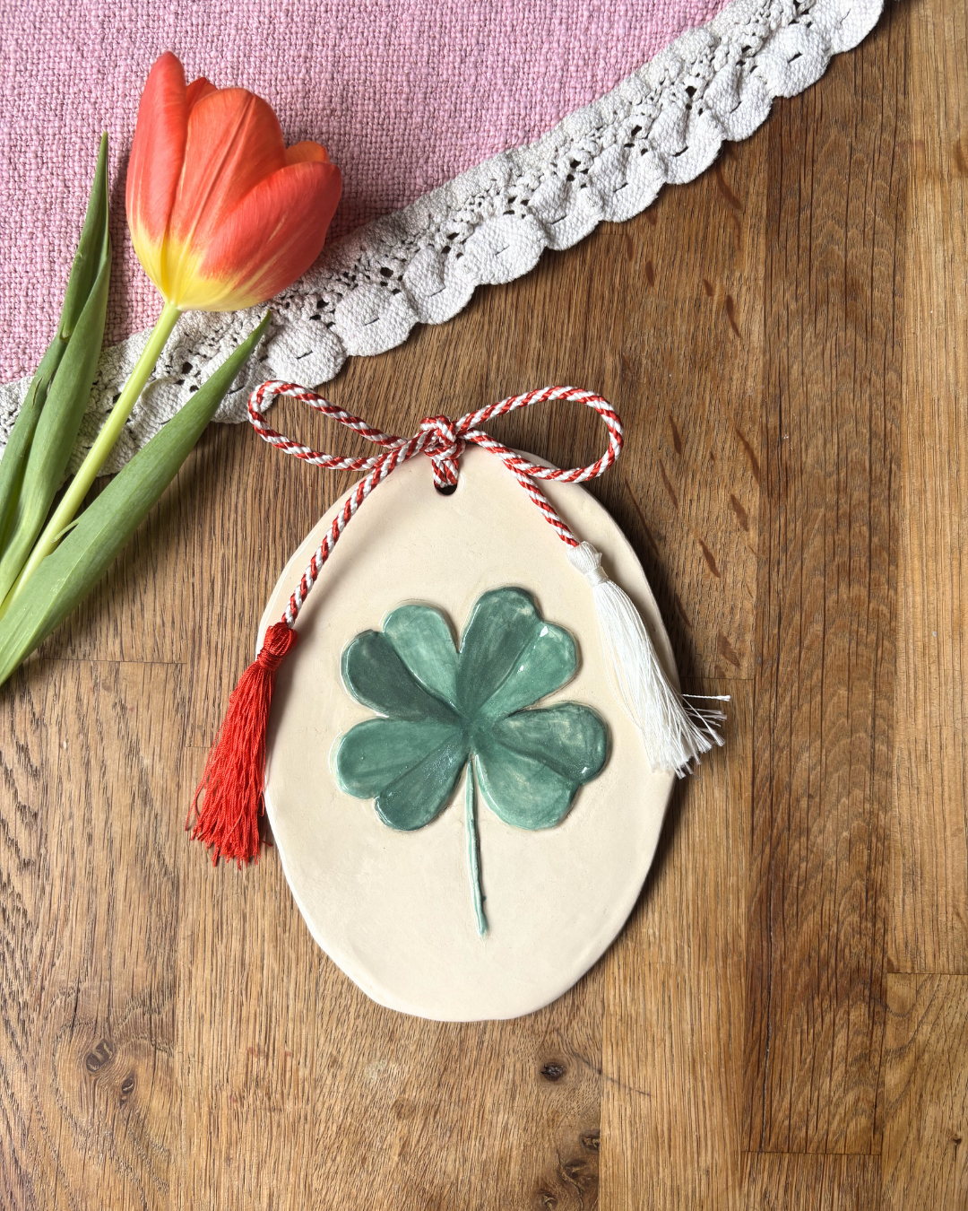 Mărțișor Mare - Trifoi cu 4 Foi