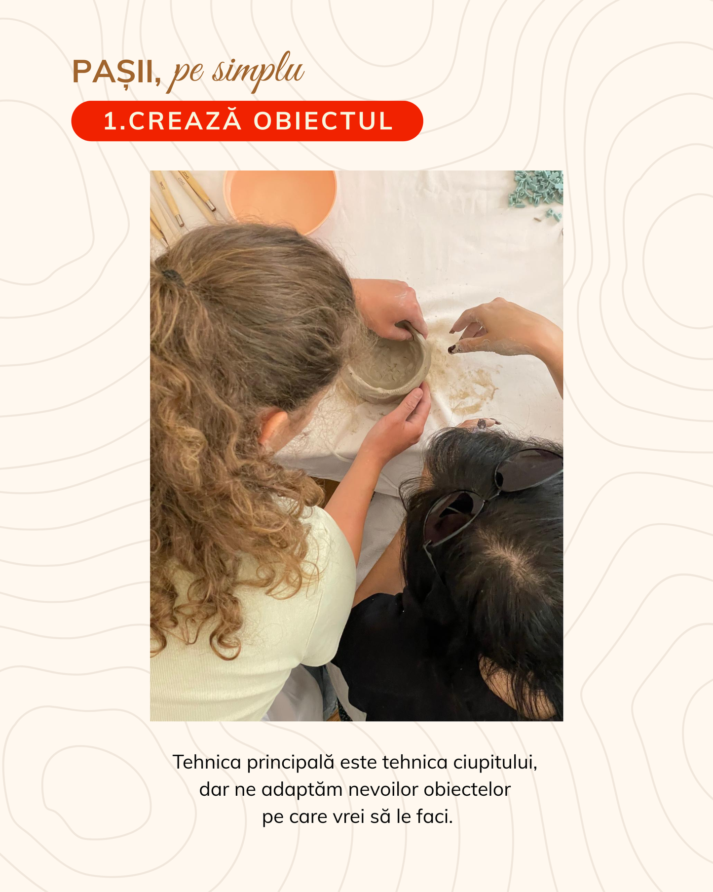 Atelier ceramică adulți 15 noiembrie, ora 11