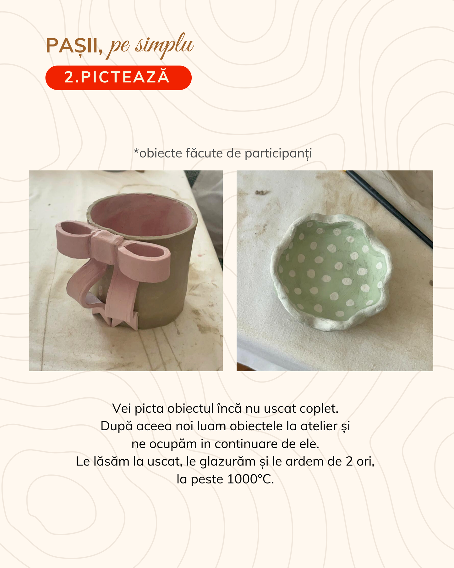 Atelier ceramică adulți 15 noiembrie, ora 11