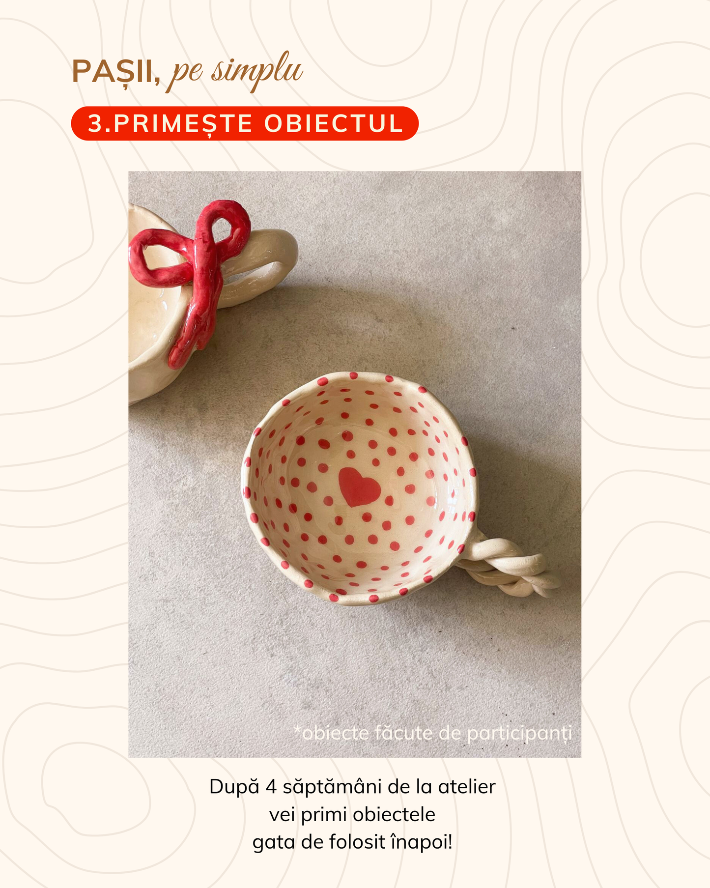 Atelier ceramică adulți 15 noiembrie, ora 11